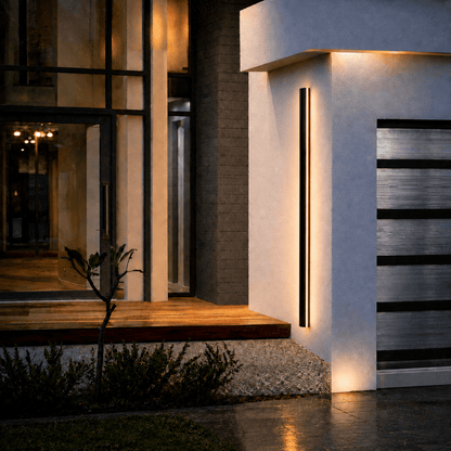 Applique murale extérieure LED IP65 métal acrylique dimmable