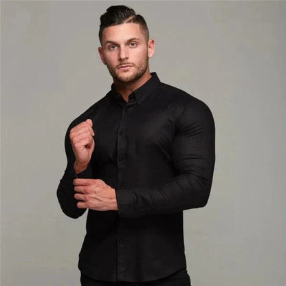 Chemise homme infroissable élastique coupe moderne
