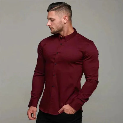 Chemise homme infroissable élastique coupe moderne