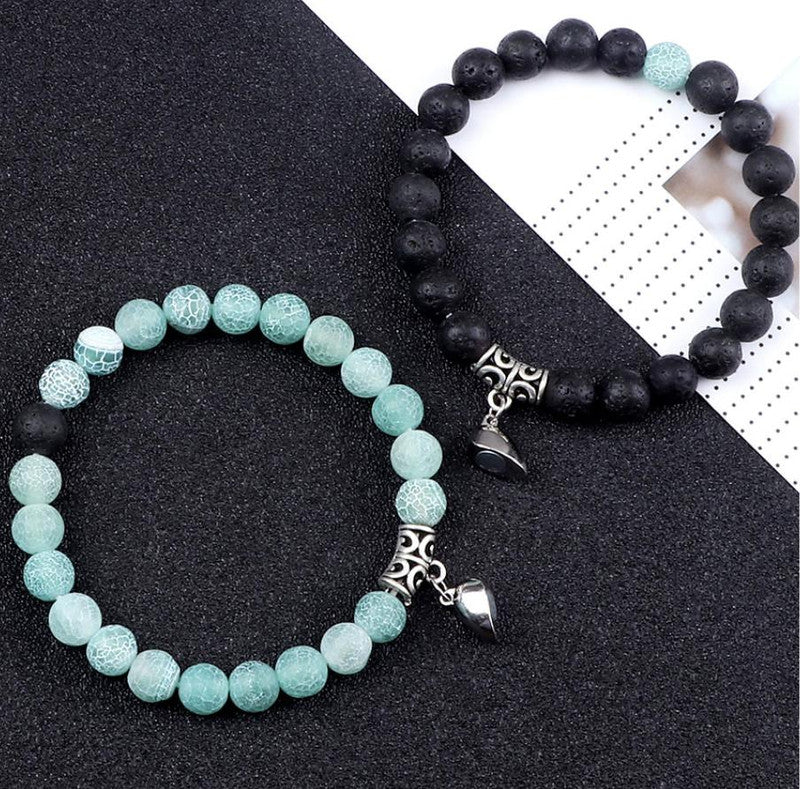 Ambrose – Bracelet Couple Pierres Naturelles