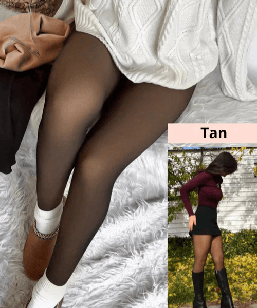 Collant femme doublé polaire chaud isolation thermique