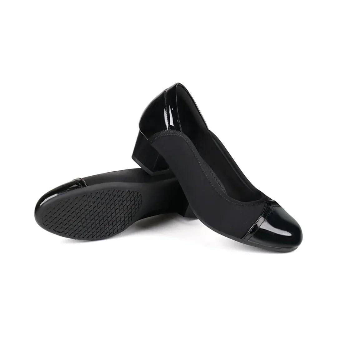 Mocassins femme à talon bas confort orthopédique avec embout souple - Parisola