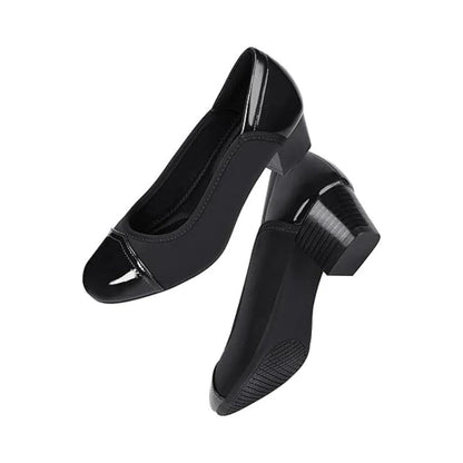 Mocassins femme à talon bas confort orthopédique avec embout souple - Parisola