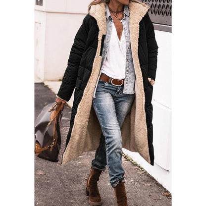 Parka longue femme imperméable capuche hiver chaude