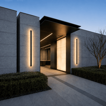 Applique murale extérieure LED IP65 métal acrylique dimmable