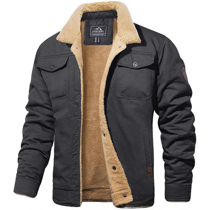 Veste homme classique hiver doublée chaleureuse