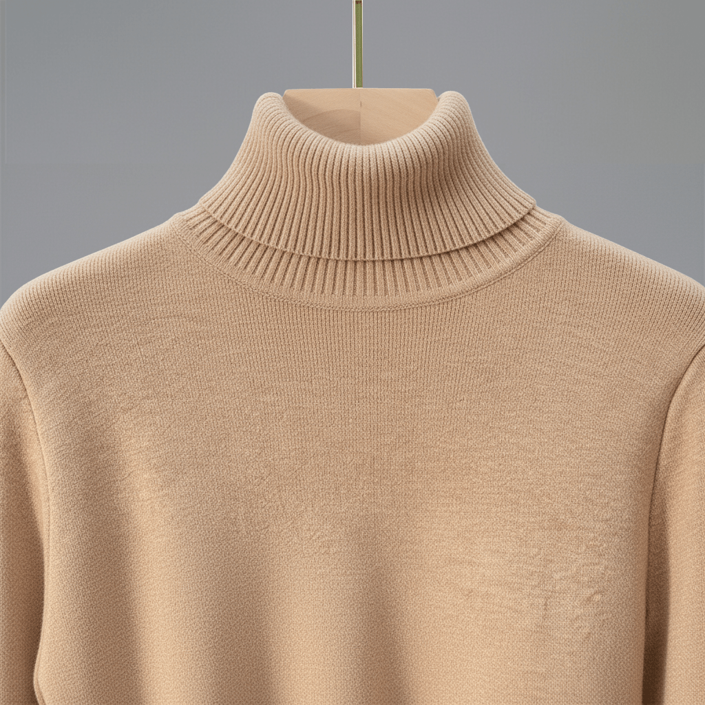 Pull col roulé femme polaire chaud manches longues
