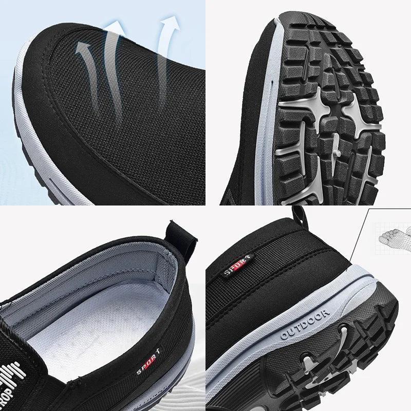 Chaussures orthopédiques homme maille respirante semelle EVA antidérapante