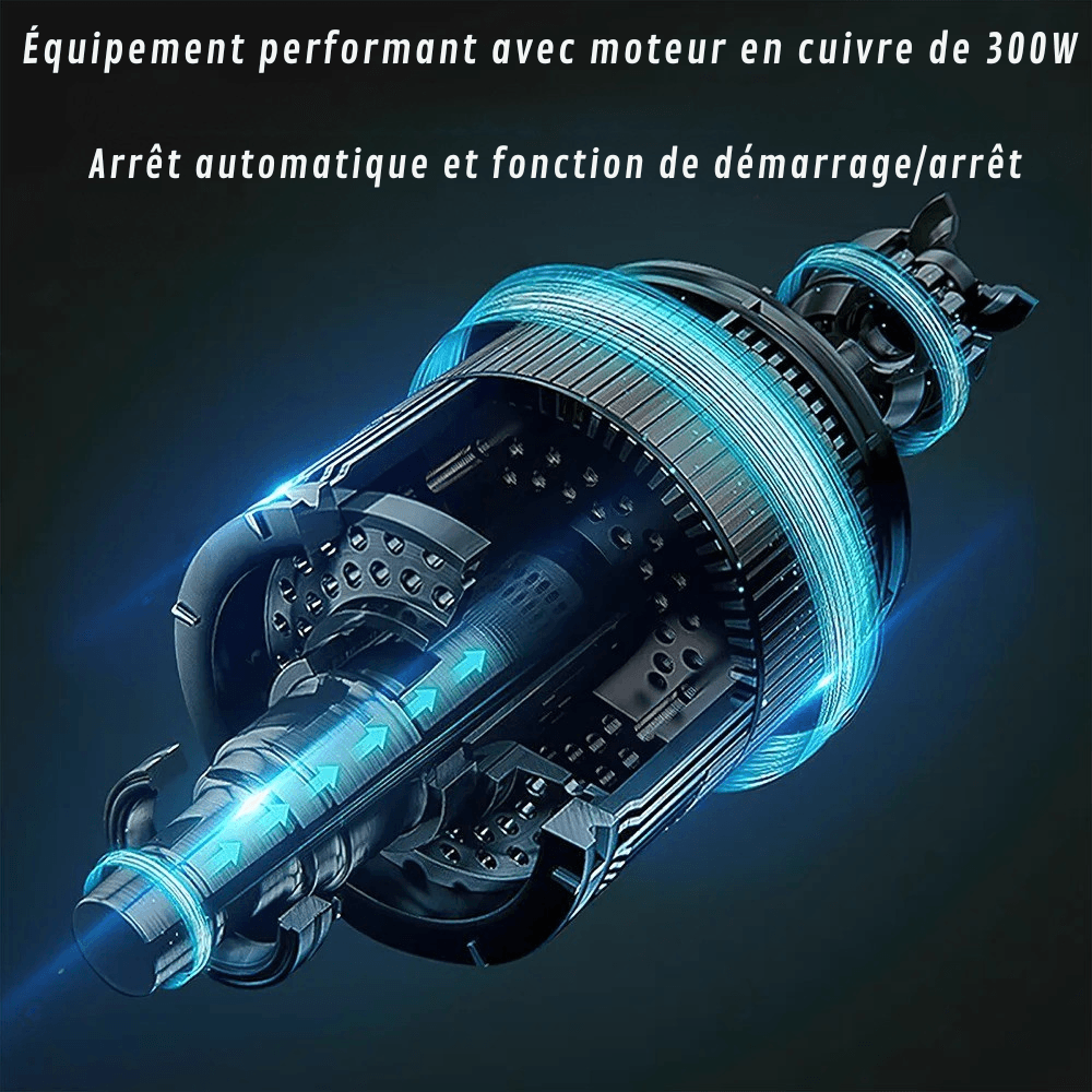 Nettoyeur haute pression portable sans fil 60 bars batterie 21V 30000 mAh autonomie 60 min auto-amorçant