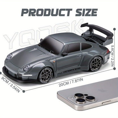 Voiture RC drift 4WD télécommandée 2,4GHz LED 1:24 batterie lithium USB 8 ans et plus