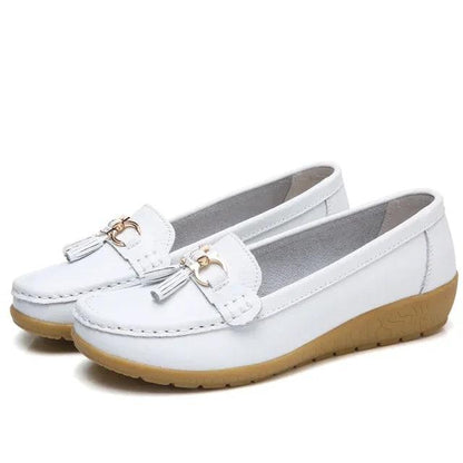 Mocassin orthopédique femme cuir synthétique semelle EVA slip-on