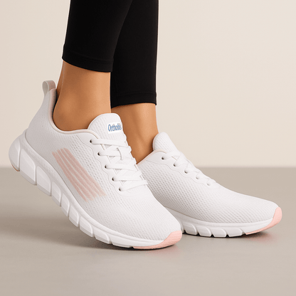 Chaussures orthopédiques femme tissu respirant semelle amortissante
