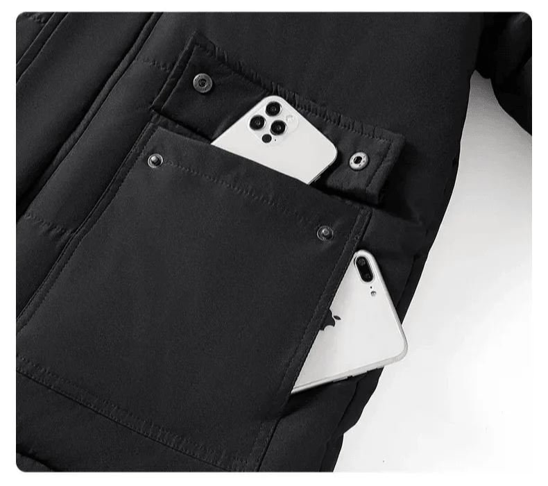 Veste homme matelassée légère chaude fermeture zippée
