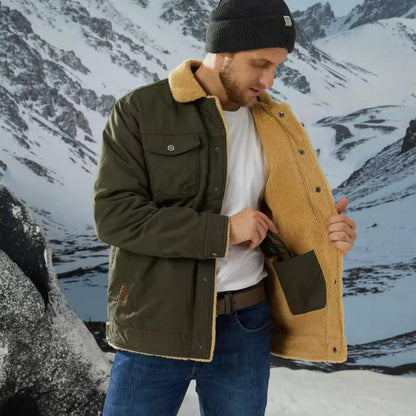 Veste homme classique hiver doublée chaleureuse