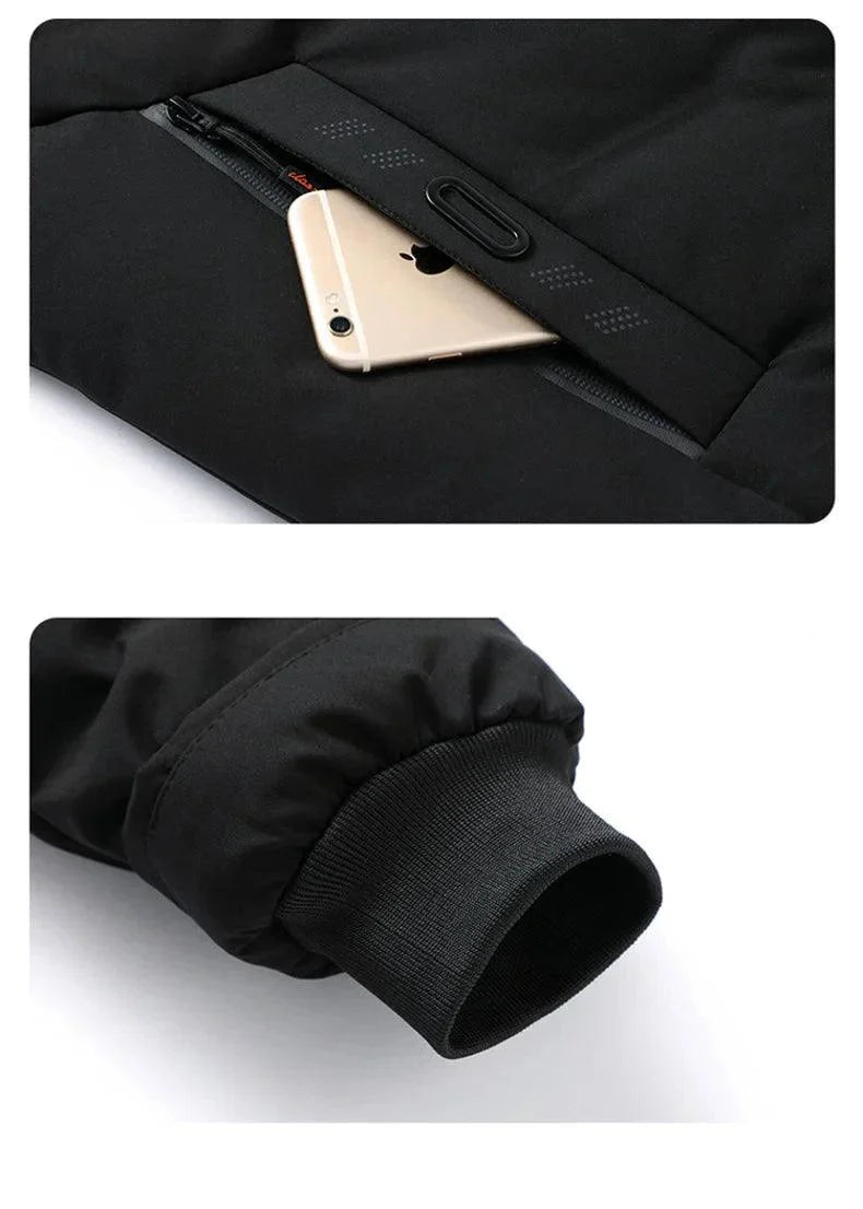 Veste homme thermique hiver coupe ajustée