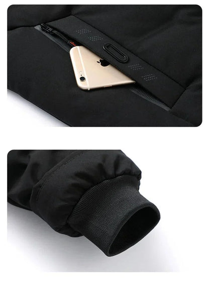 Veste homme thermique hiver coupe ajustée