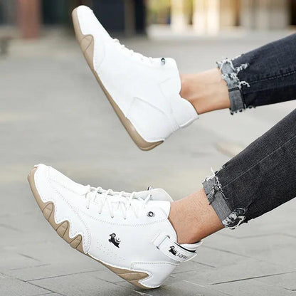 Bottes homme mi-montantes cuir synthétique semelle EVA caoutchouc