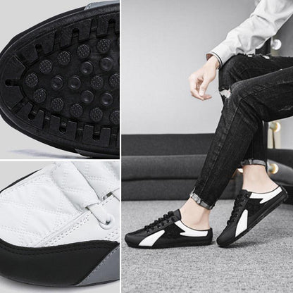 Baskets sans dossier homme cuir PU semelle EVA caoutchouc