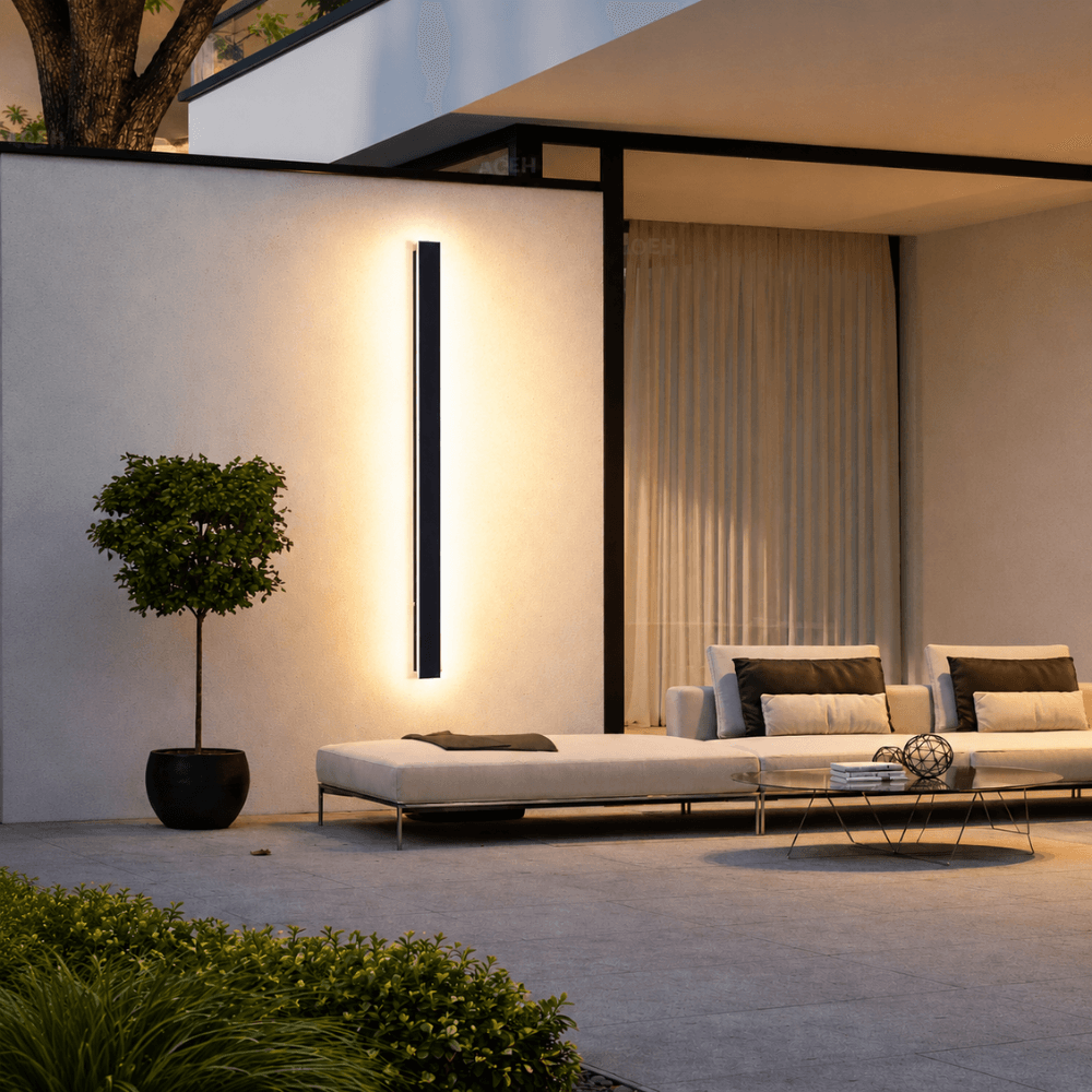 Applique murale extérieure LED IP65 métal acrylique dimmable