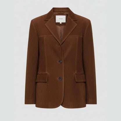 Veste daim femme suédine douce fermeture zippée