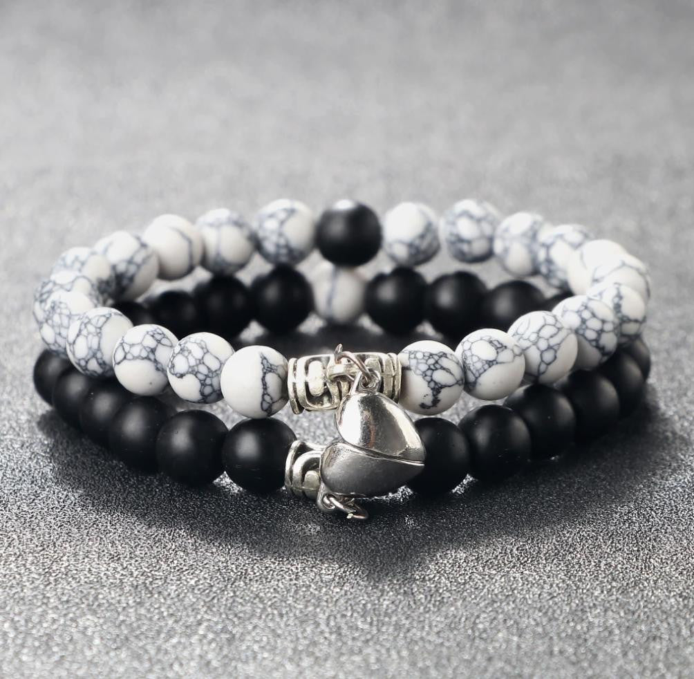 Ambrose – Bracelet Couple Pierres Naturelles