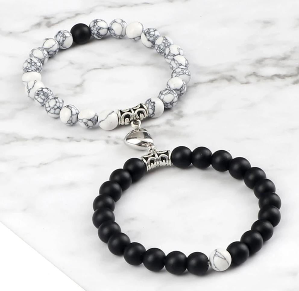 Ambrose – Bracelet Couple Pierres Naturelles
