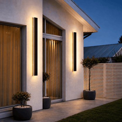 Applique murale extérieure LED IP65 métal acrylique dimmable