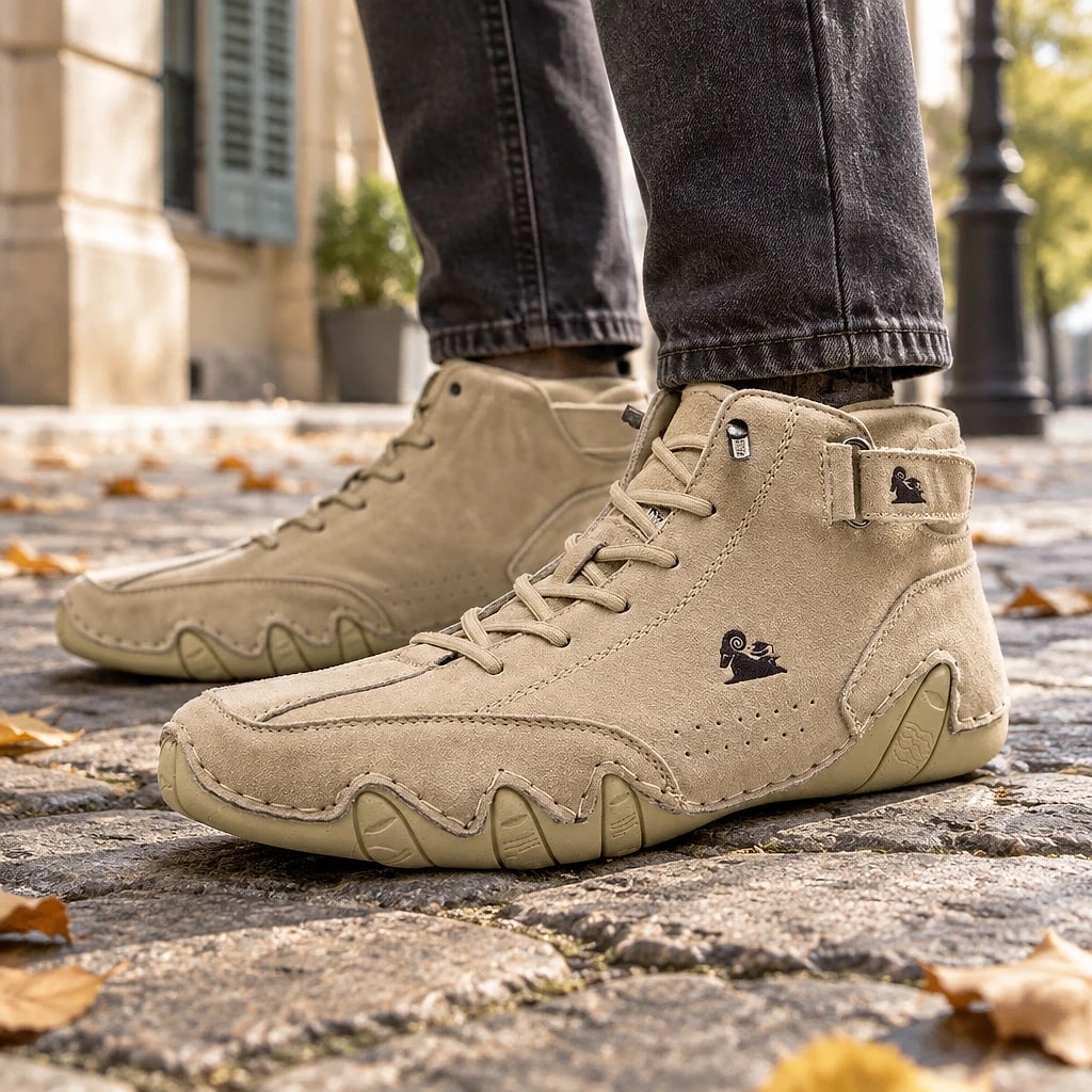Barnaby – Boots Orthopédiques en Daim