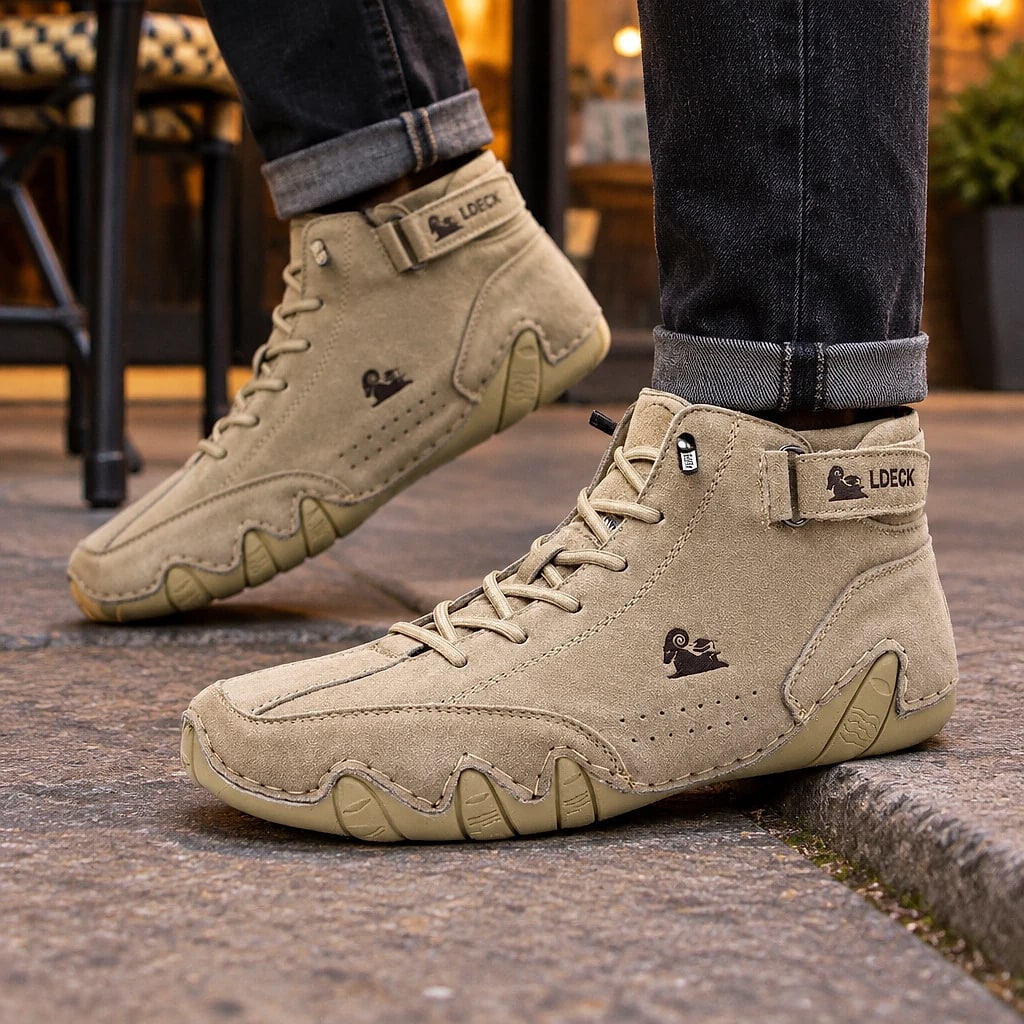 Barnaby – Boots Orthopédiques en Daim