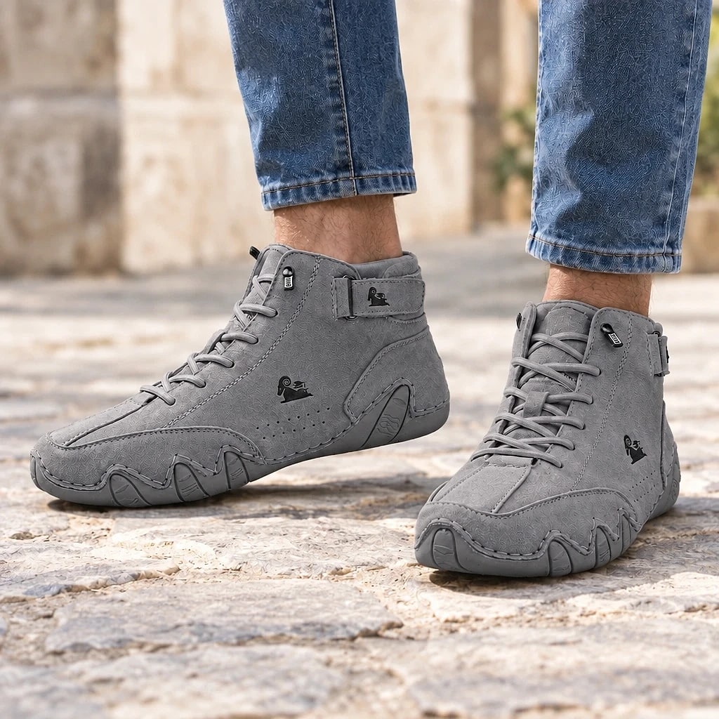 Barnaby – Boots Orthopédiques en Daim