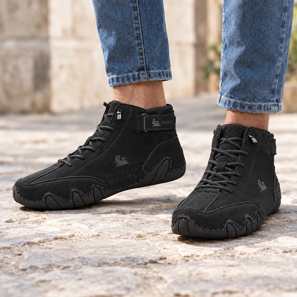 Barnaby – Boots Orthopédiques en Daim