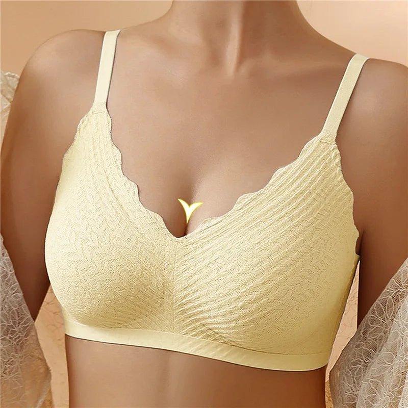 Soutien-gorge femme sans armatures tissu respirant confortable