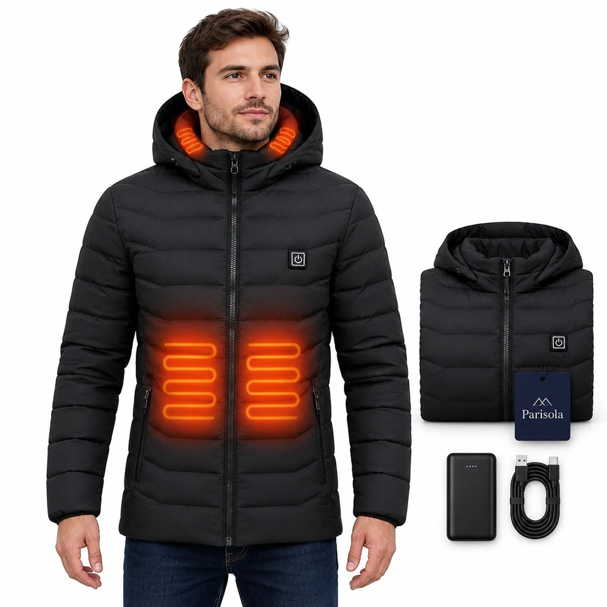 Chalyra – Veste Chauffante à Capuche