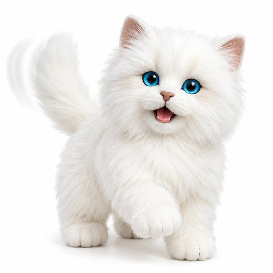 Chaton Peluche Interactif Réaliste