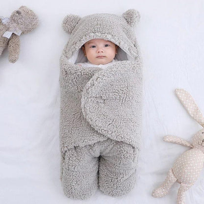 Nid d'ange bébé coton doublure polaire capuche deux jambes chaud jusqu'à -15°C 0-9 mois