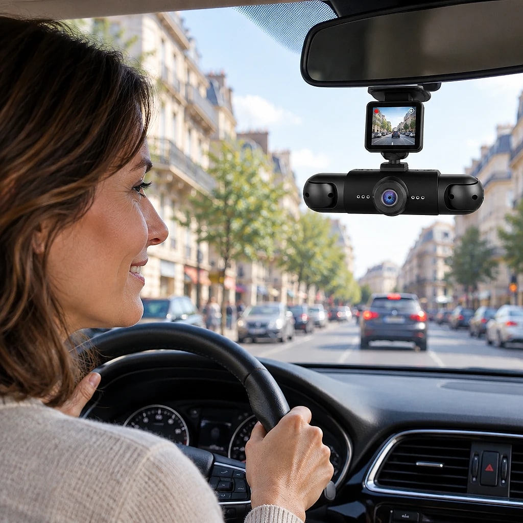 Dashcam Voiture 360° Vision Nocturne