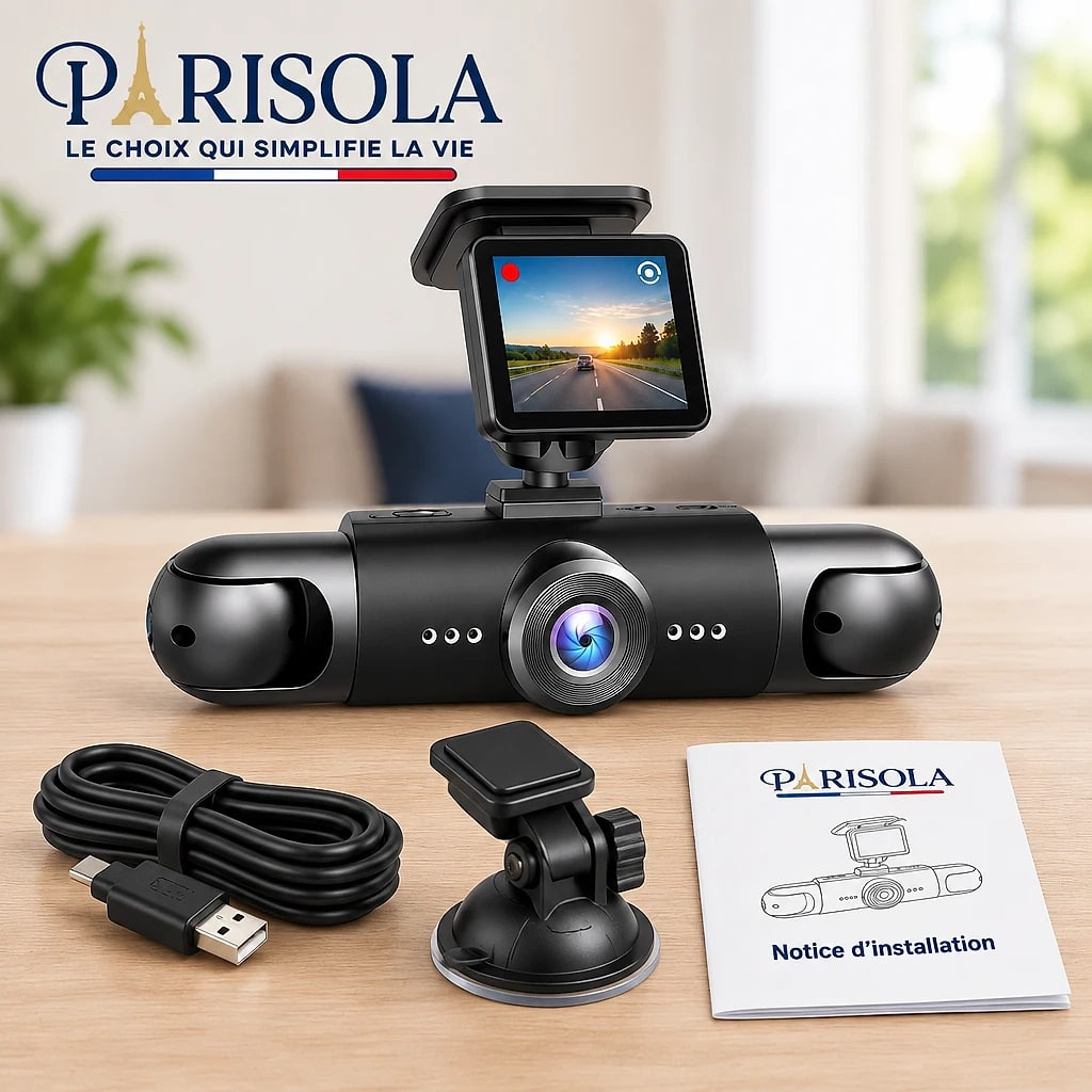 Dashcam Voiture 360° Vision Nocturne