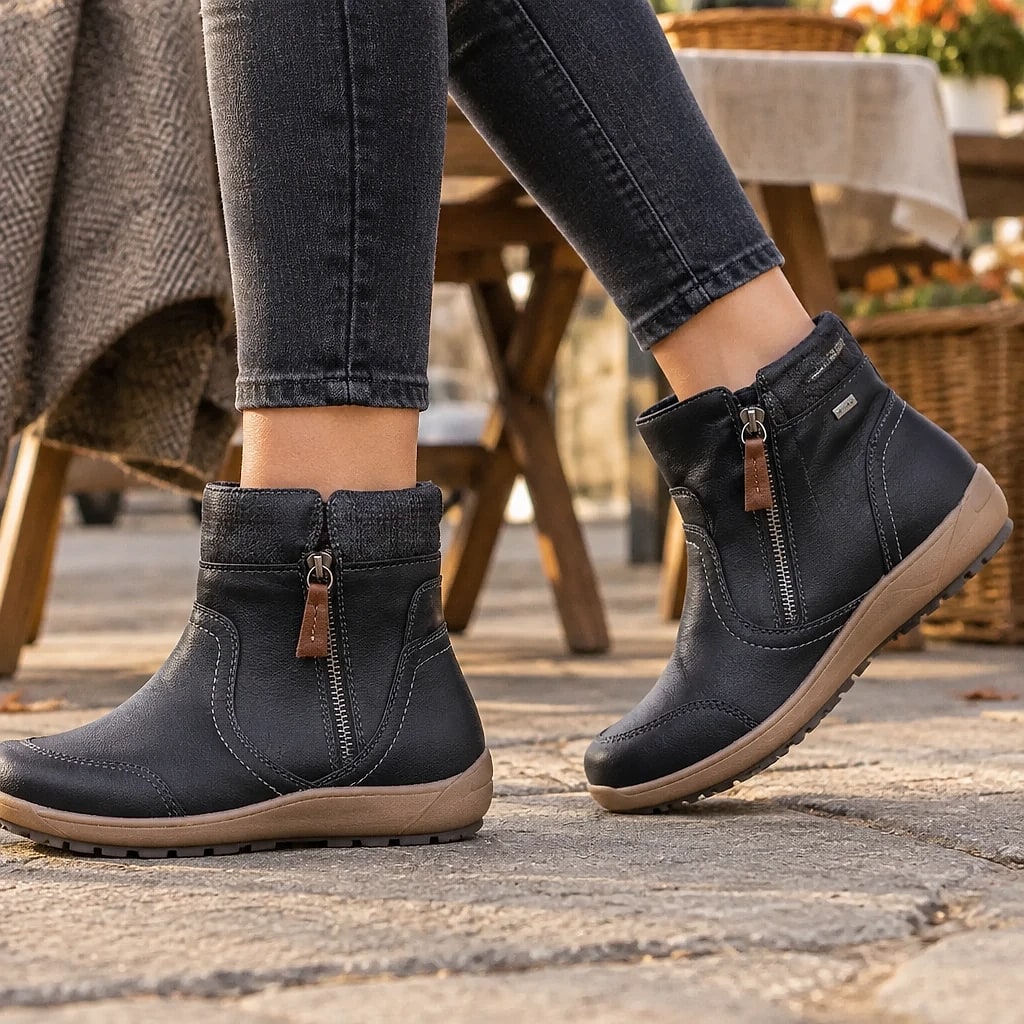 Delphine – Bottines Orthopédiques Zip Chaud