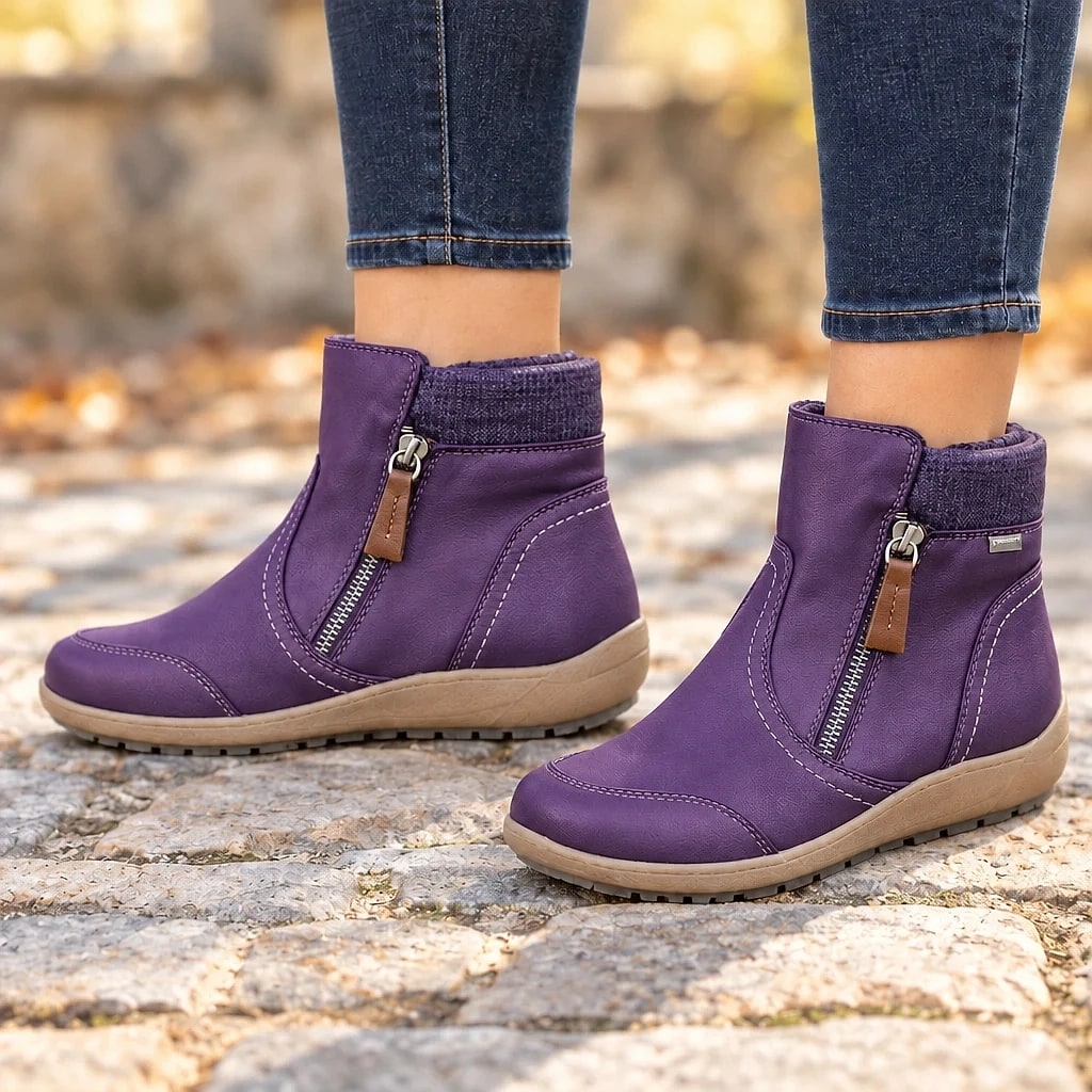 Delphine – Bottines Orthopédiques Zip Chaud