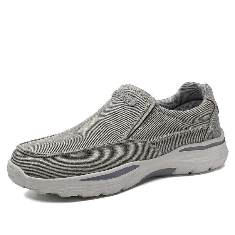 Baskets slip-on homme toile semelle EVA caoutchouc sans lacets