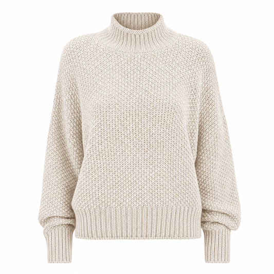 Pull classique femme col rond manches longues