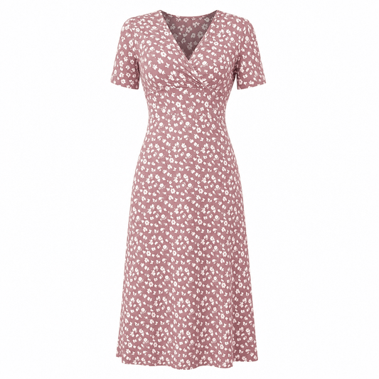 Robe longue femme fleurie fluide été élégante