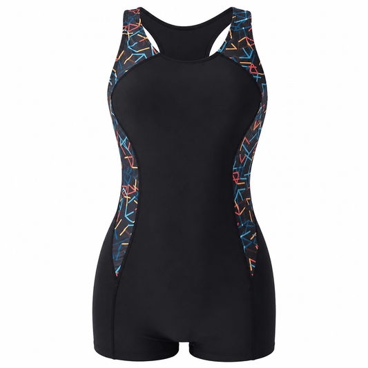 Maillot de bain femme une pièce shorty sculptant