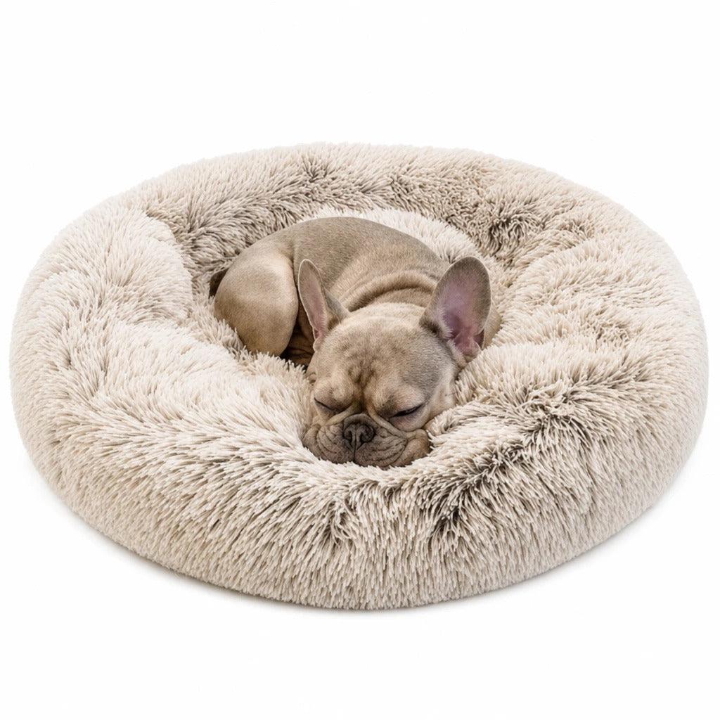 Coussin lit chien polaire peluche rebords surélevés housse lavable soutien articulaire S à XXL