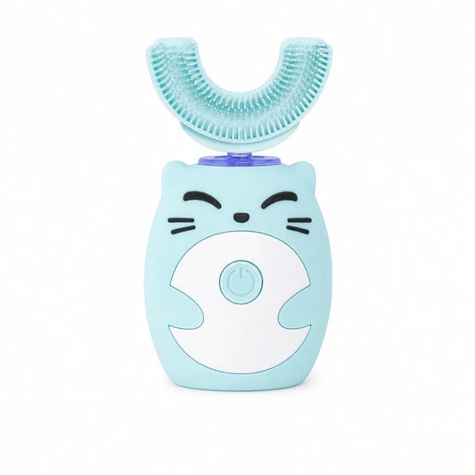Brosse à dents électrique bébé tête en U silicone IPX7 rechargeable USB 2-14 ans