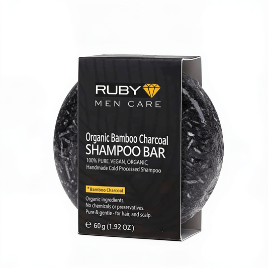 Élégance Noire – Shampooing solide – fond blanc