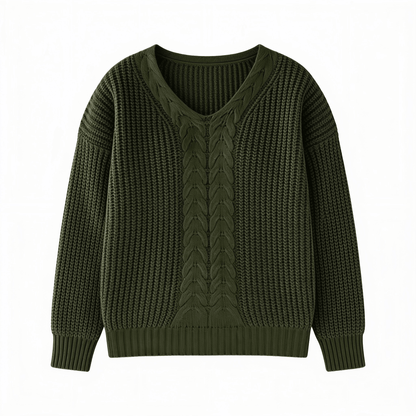 Elégance Suprême – pull tricoté femme – fond blanc