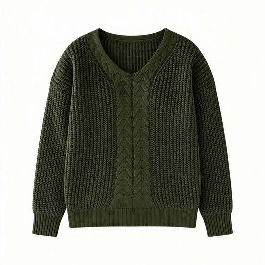 Elégance Suprême – pull tricoté femme – fond blanc