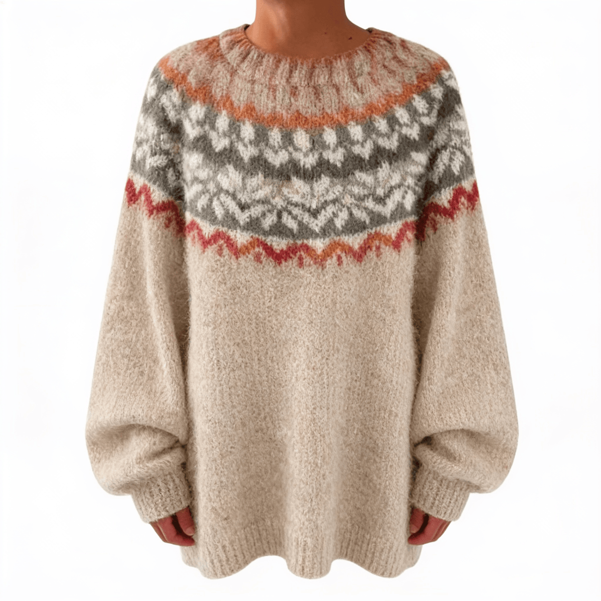 Helena Luxe – pull maille femme – fond blanc