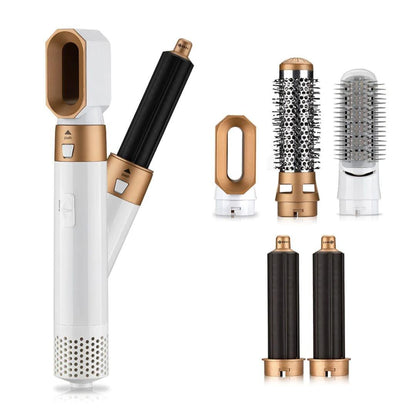 Appareil coiffant 5 en 1 embouts céramique boucleur lisseur ondulation 120°C 3 niveaux chaleur